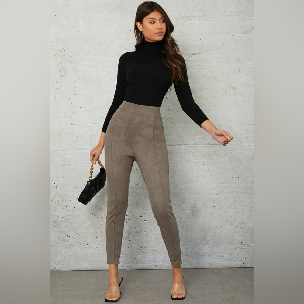Tan Suede Pants
